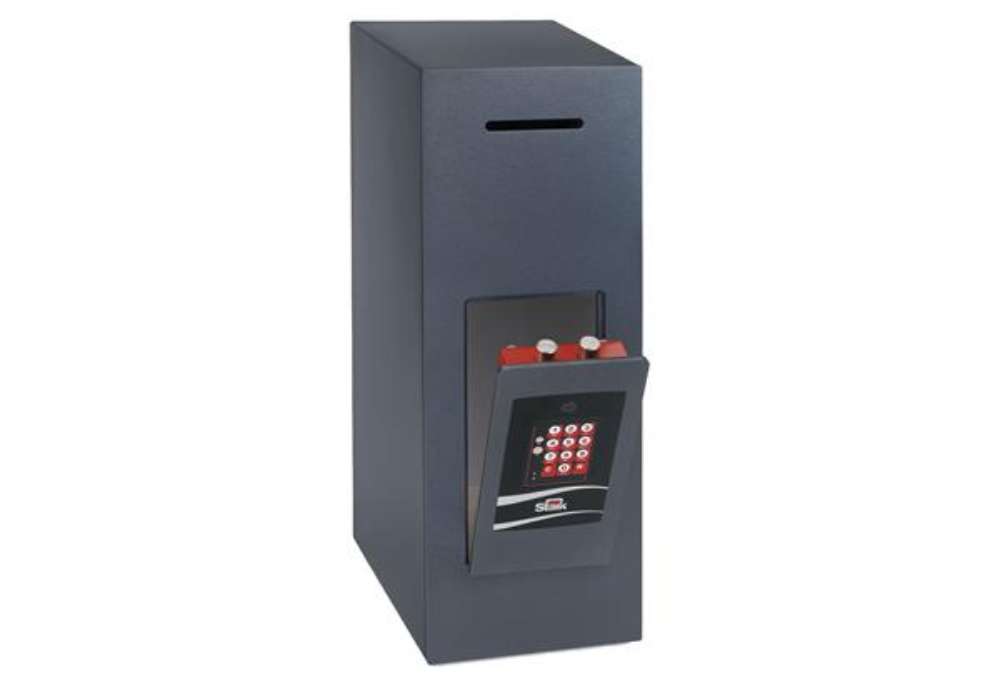 Immagine di Cassaforte di sicurezza ST670 - per direzioni e reception - 195 x 565 x 300 mm - Metalplus