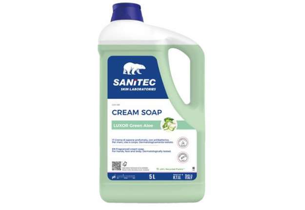 Immagine di Crema di sapone Luxor Green Aloe - tanica 5 L - aloe verde - Sanitec