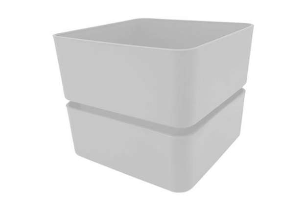 Immagine di Vaso Veleta - 0,75 L - bianco neve - TeraPlast