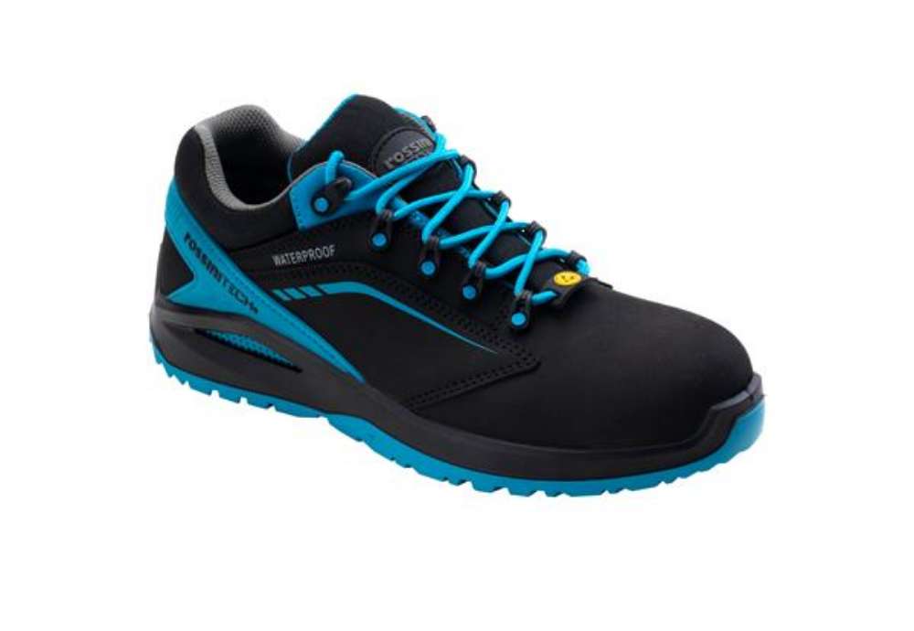 Immagine di Calzatura di sicurezza Streif Low - S3 - numero 43 - nero/azzurro ottanio - Rossini