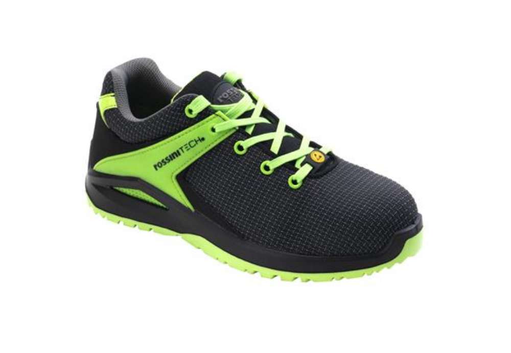 Immagine di Calzatura di sicurezza Saslong Green - S1P - numero 41 - nero/verde fluo - Rossini
