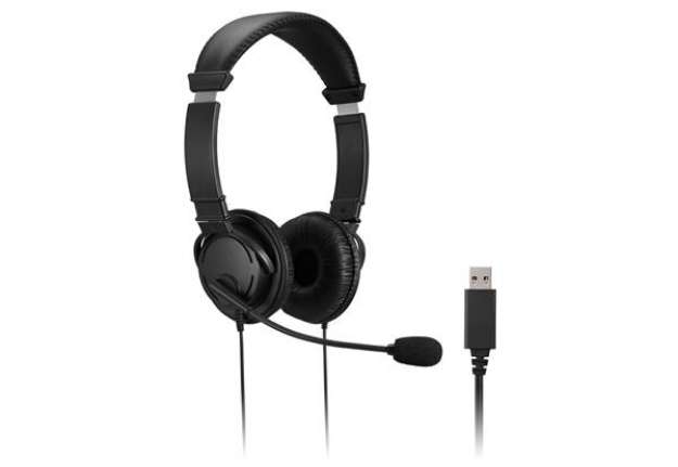 Immagine di Cuffie stereo - con microfono e controllo del volume - connessione USB-A - Kensington