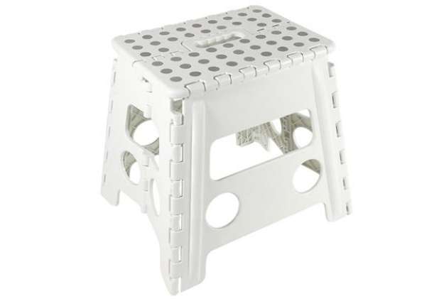 Immagine di Sgabello alto Clic Clac - 30 x 22 x 32 cm - bianco - King Collection