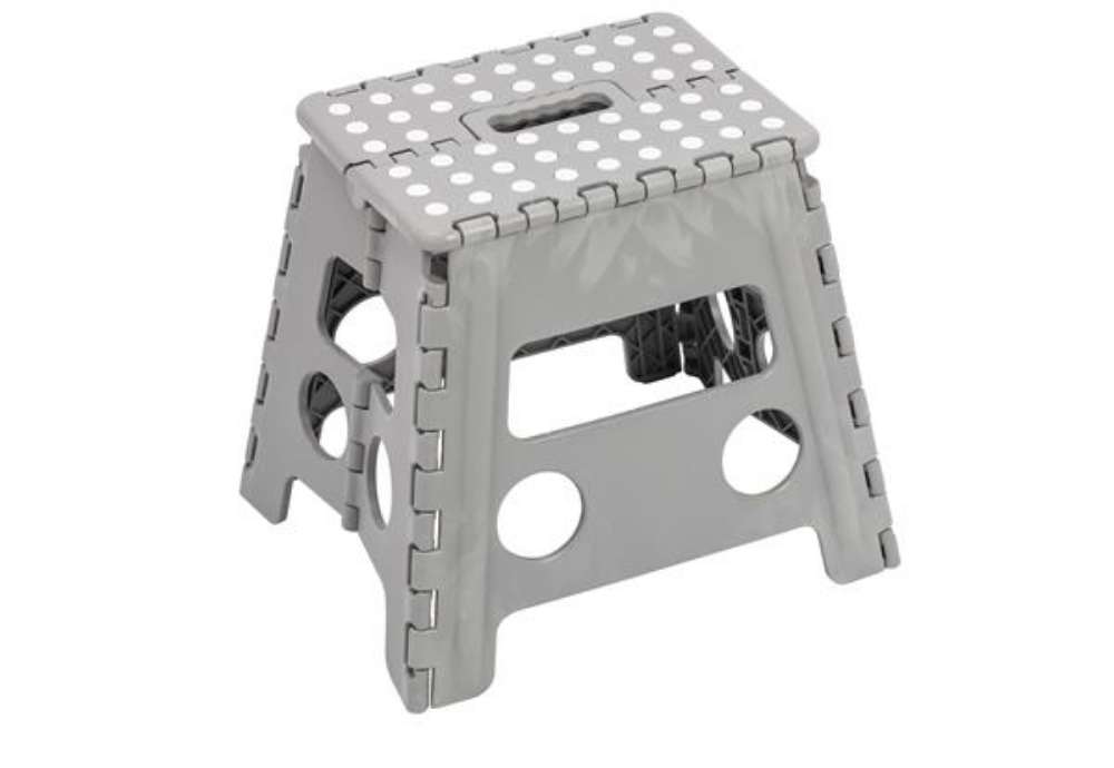 Immagine di Sgabello alto Clic Clac - 30 x 22 x 32 cm - grigio - King Collection