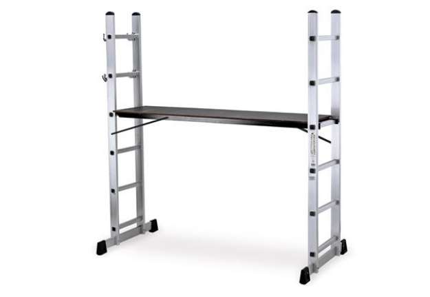 Immagine di Scala trabattello Everest - 40 x 160 x 168 cm - alluminio - Garden Friend