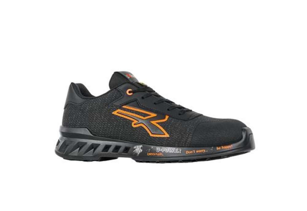 Immagine di Calzatura di sicurezza Bruce - S1PS FO SR ESD - numero 40 - nero/arancione - U-Power