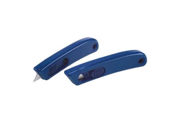 Immagine di Cutter monouso detectabile - con lama retraibile - blu