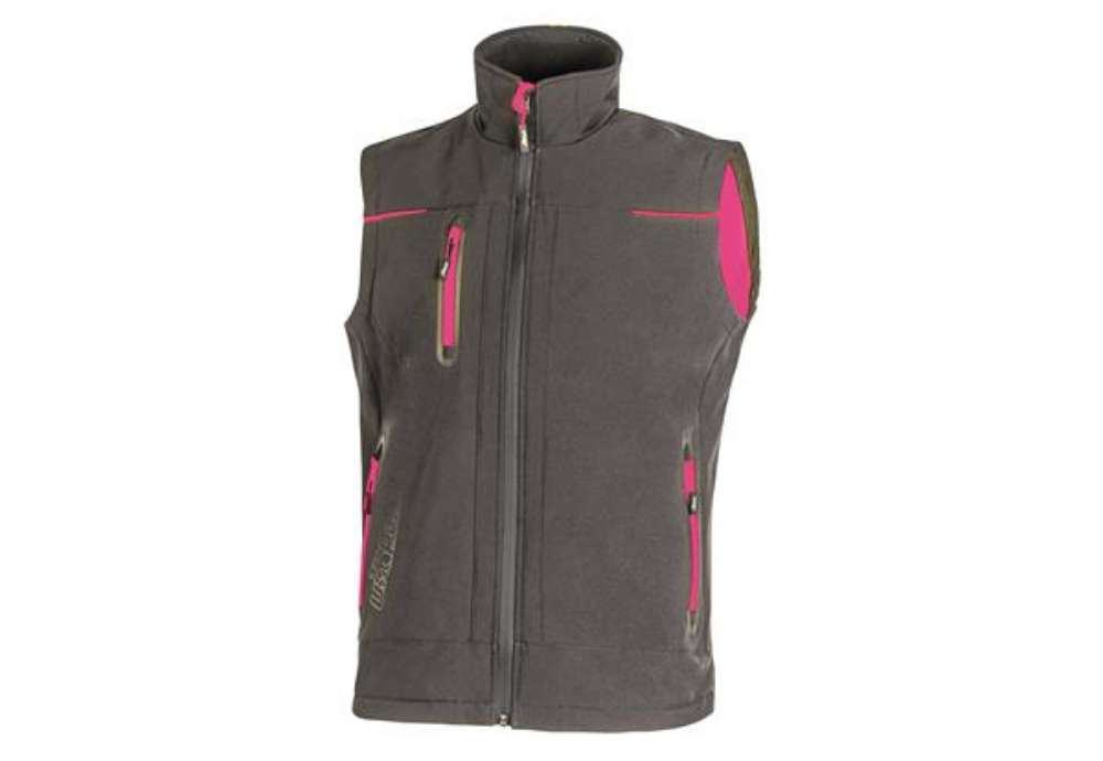 Immagine di Gilet donna Universe Lady - taglia M - grigio/fucsia - U-Power