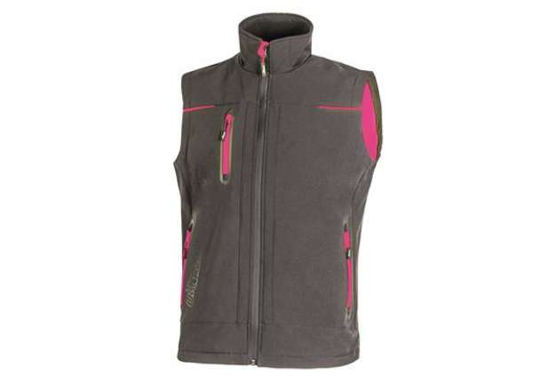 Immagine di Gilet donna Universe Lady - taglia L - grigio/fucsia - U-Power