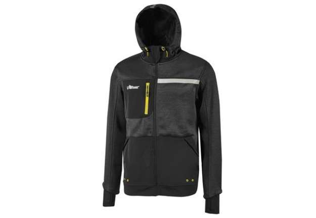 Immagine di Felpa Galaxy - taglia XL - nero/giallo - U-Power
