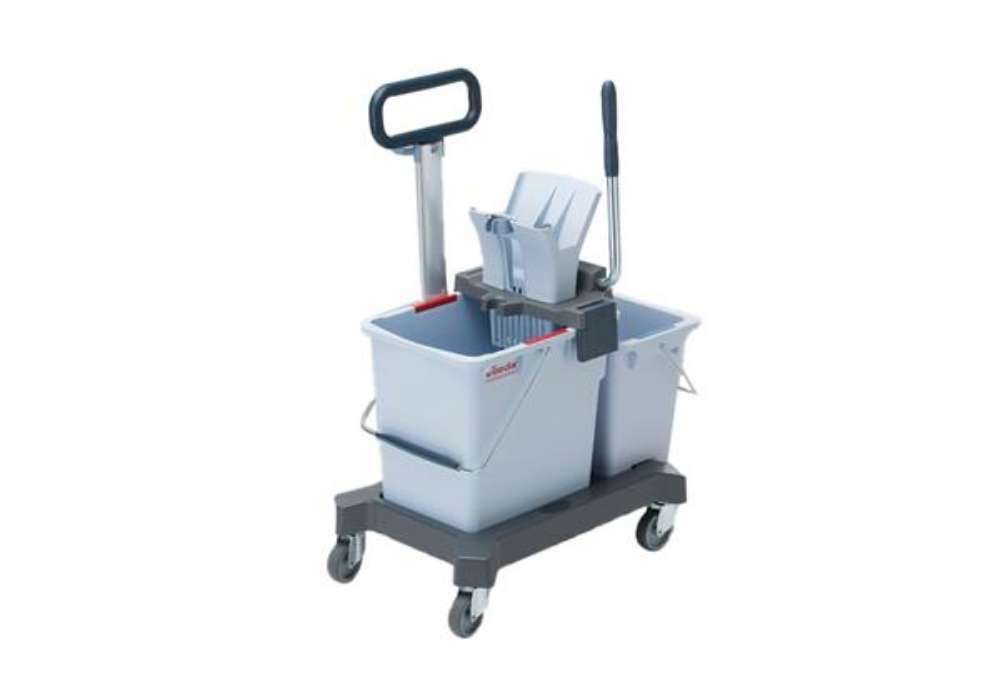 Immagine di Carrello per pulizie UltraSpeed Pro Doppio - con barra - 33 L - 62 x 38 x 85 cm - Vileda