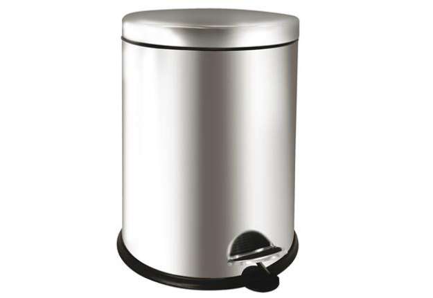 Immagine di Pattumiera a pedale Bin Basic - 12 L - acciaio inox - Medial International