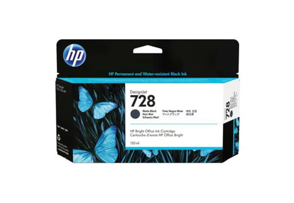 Immagine di Hp - Cartuccia ink originale - 728 - Nero opaco - 3WX25A - 130 ml