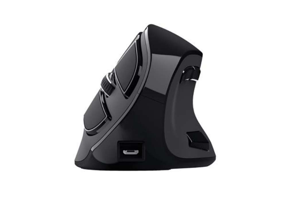 Immagine di Mouse wireless ergonomico Voxx - ricaricabile - nero - Trust