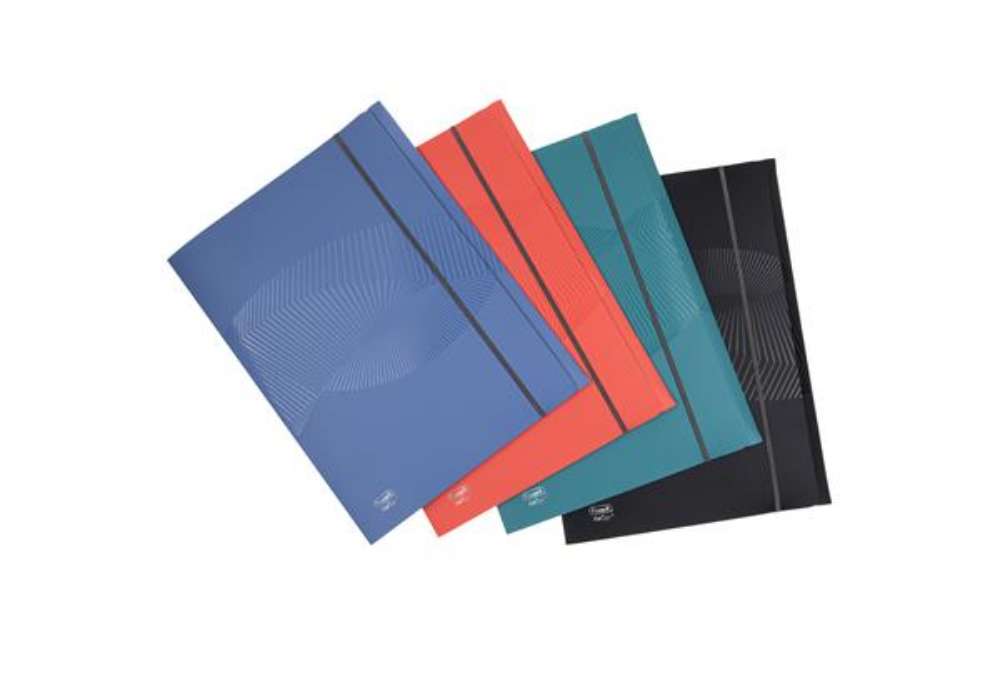 Immagine di Cartella 3 lembi Osmos - 24 x 33 cm - dorso 1 cm - PP - colori assortiti - Favorit