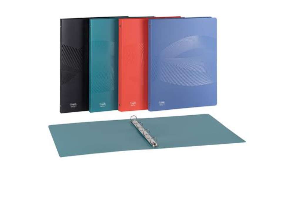 Immagine di Raccoglitore Osmose Recyc - 22 x 30 cm - 4 anelli tondi 30 mm - PP - 5 colori assortiti - Favorit