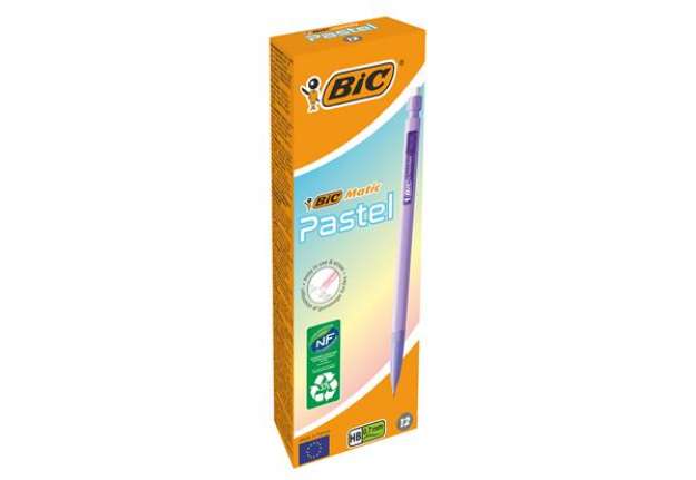Immagine di Portamine Matic Pastel - HB - 0,7 mm - Bic - conf. 12 pezzi