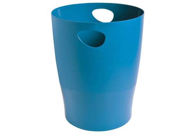 Immagine di Cestino gettacarte Ecobin Bee Blue - 15 L - turchese - Exacompta