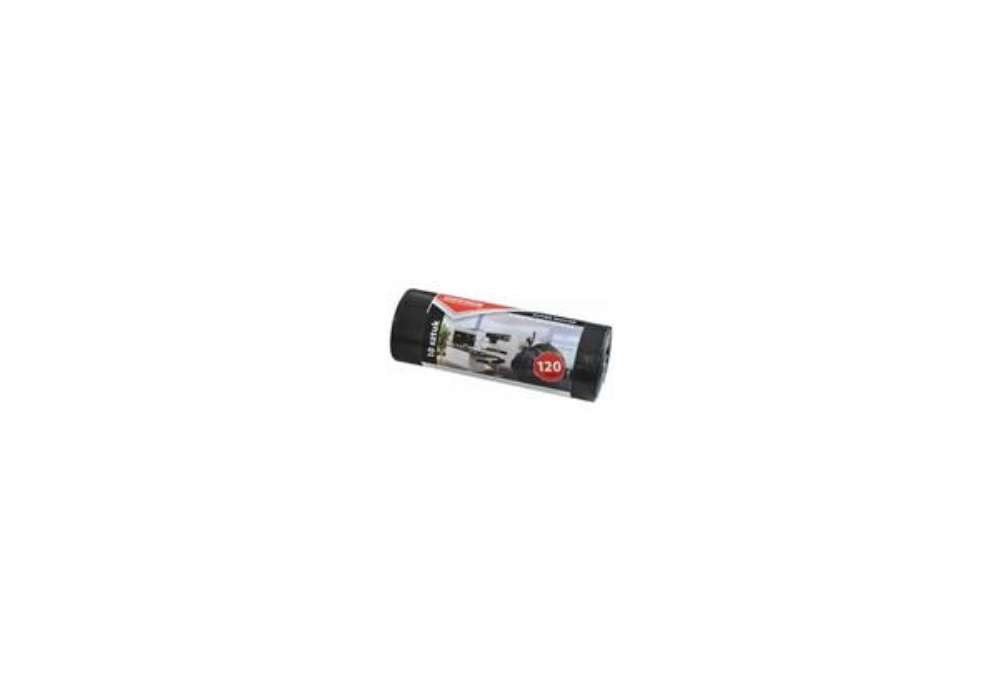 Immagine di Sacchi immondizia per rifiuti inorganici Office Products 120 L 66x109 cm - 24 µm nero - rotolo da 10