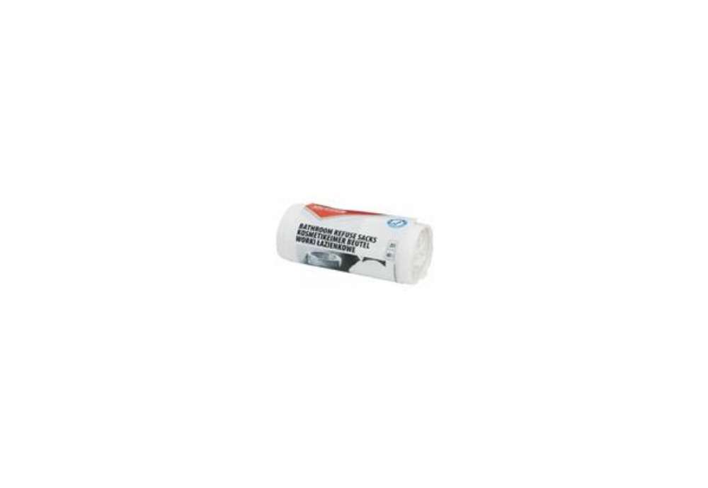 Immagine di Sacchi immondizia per rifiuti inorganici Office Products 20 L 45x50 cm - 7 µm bianco - rotolo da 40