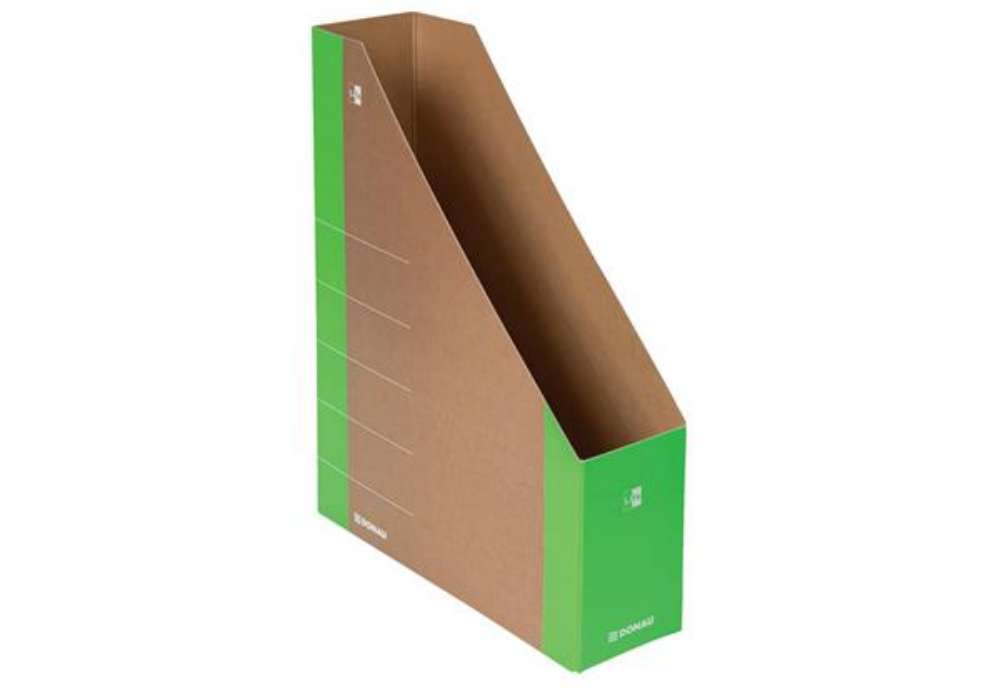Immagine di Portariviste in cartone formato A4 dorso 8 cm Donau verde 3550001FSC-06
