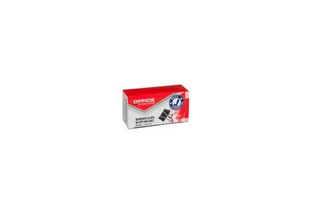 Immagine di Molle fermacarte nero Office Products 19 mm - conf. 12 pezzi  - 18091919-05