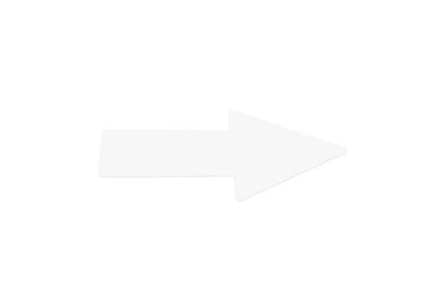Immagine di Sticker pavimenti a Freccia - 20x5 cm - Tarifold bianco conf. 10 pz  - B197402