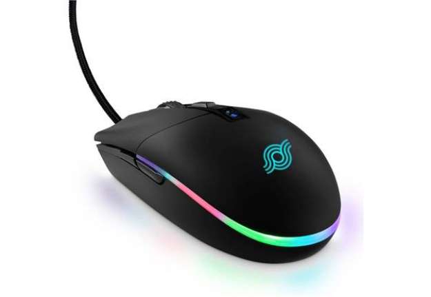 Immagine di Mouse ottico con cavo da gaming 6 pulsanti - retroilluminazione RGB in 10 colori Media Range nero -