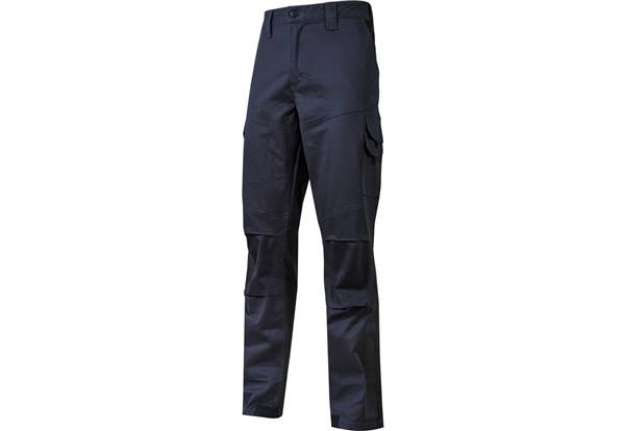 Immagine di Pantalone da lavoro in cotone elasticizzato Guapo blu U-Power taglia L ST211WB-L