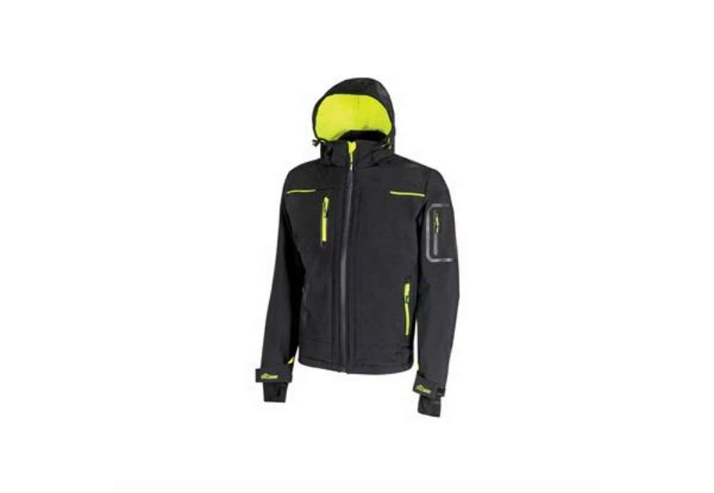 Immagine di Giacca impermeabile in Softshell Space Black Carbon U-Power taglia XL FU187BC-XL