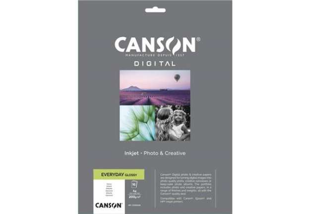 Immagine di Carta fotografica Canson Everyday Glossy A4 15 fogli - 200 g/m² bianco C33300S000