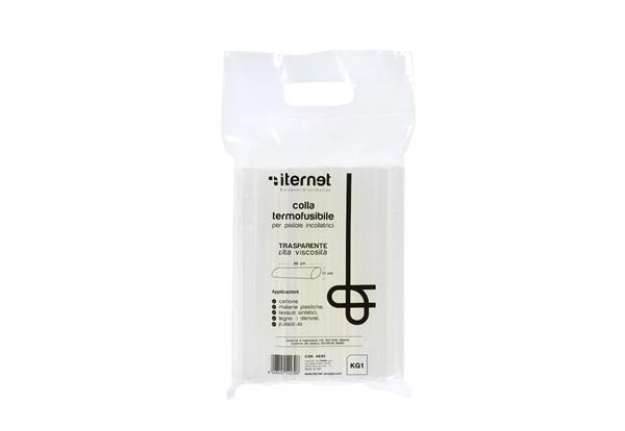 Immagine di Refill colla stick per pistole colla a caldo Iternet sacchetto da 1 Kg 4230