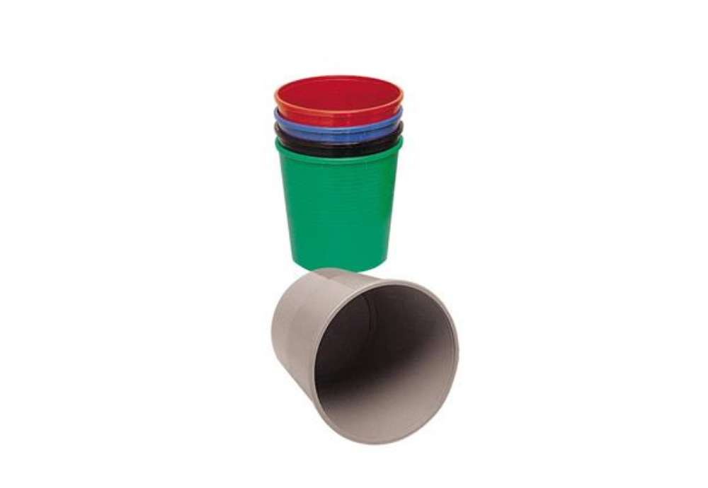 Immagine di Cestino gettacarte 15 lt - 295 mm x h. 325 mm Methodo grigio X851102