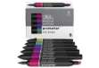 Immagine di Pennarelli Winsor&Newton Promarker doppia punta fine-larga - conf. 6 pz colori forti assortiti - 029