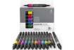 Immagine di Pennarelli Winsor&Newton Promarker Brush doppia punta scalpello-pennello - conf. 12 colori vivaci +