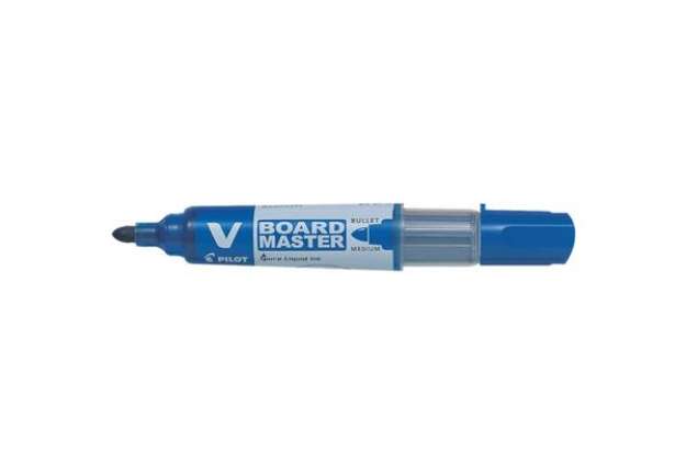 Immagine di Marcatore per lavagna ricaricabile V BOARD MASTER - punta tonda tratto 2,3 mm Pilot blu - 040141