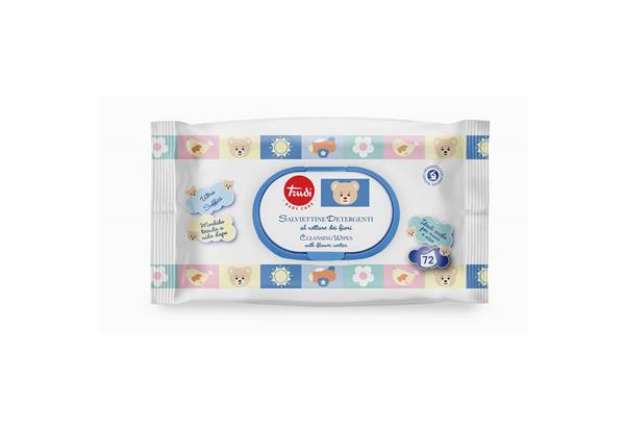 Immagine di Salviettina umidificata per bambini flow pack Trudi Baby Care conf. 72 pezzi  - 00429.1