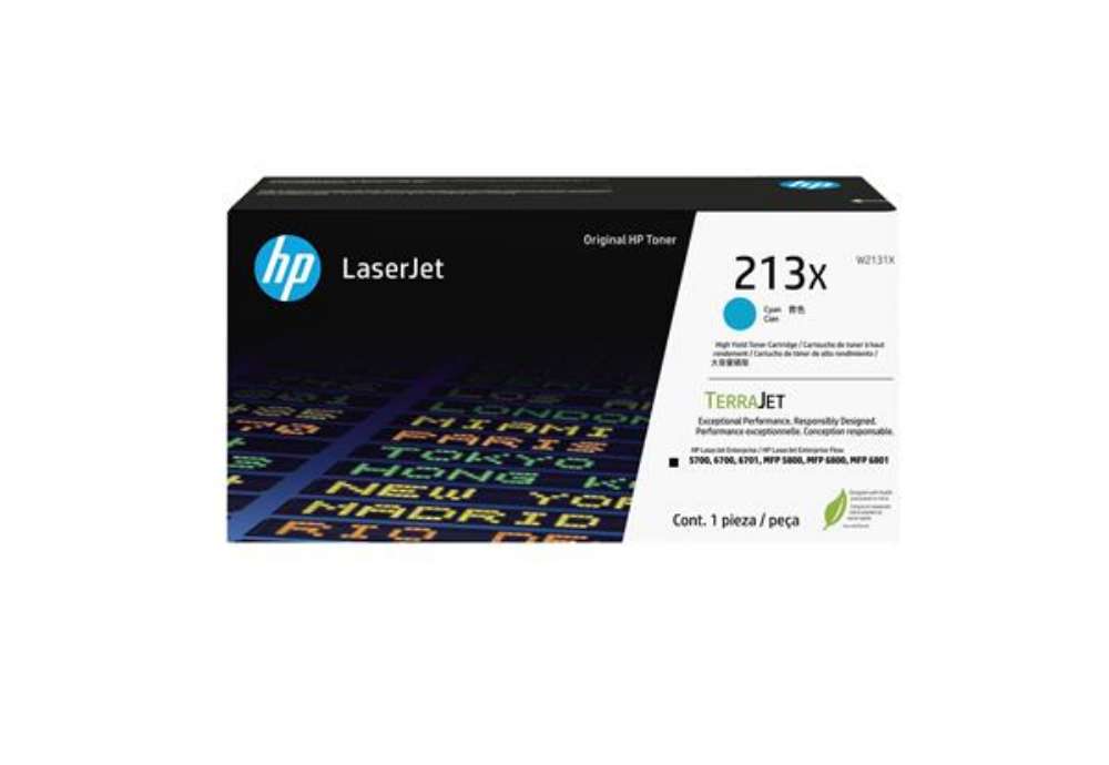 Immagine di Hp -  Toner originale LaserJet HP 213X - Ciano - W2131X - 6.000 pag