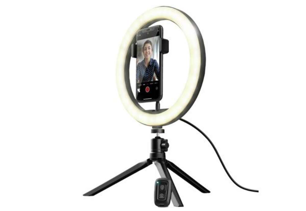 Immagine di Kit di anelli luminosi Maku - per vlog - nero - Trust