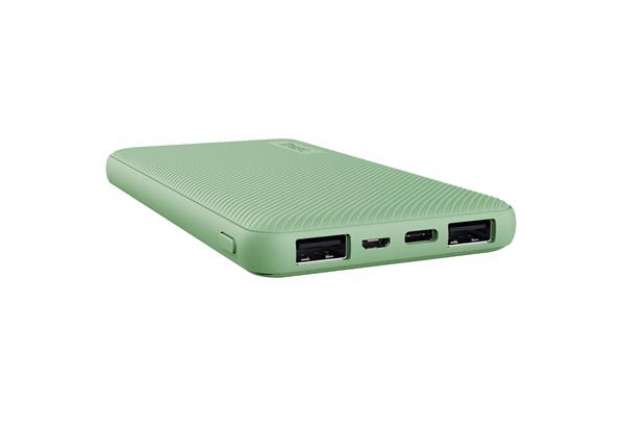 Immagine di Powerbank Primo - ultrasottile - da 10.000 mAh - verde - Trust