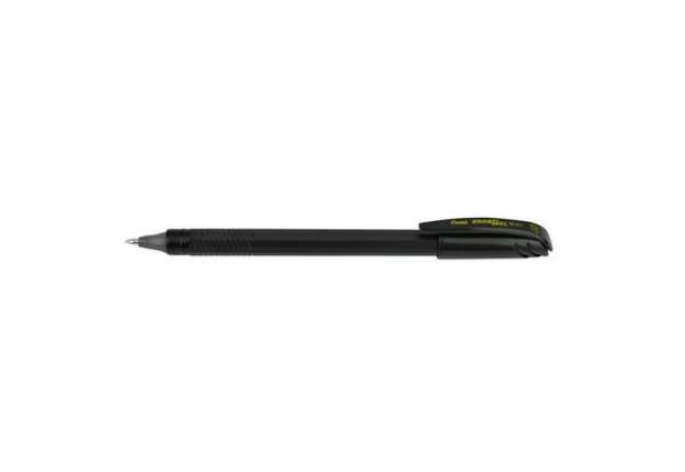 Immagine di Roller ricaricabile Pentel EnerGel con cappuccio - materiale 96% riciclato - nero - conf. 12 pezzi -