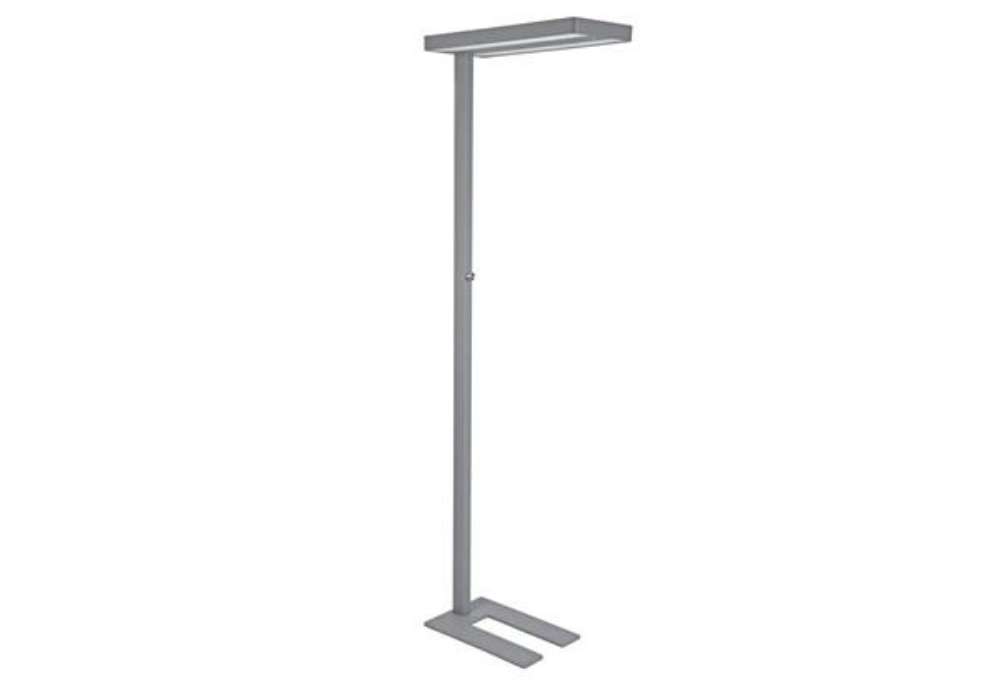 Immagine di Lampada piantana a LED dimmer con sensore movimento/crepuscolare Juvis Maul argento - Z810052
