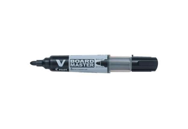 Immagine di Marcatore per lavagna ricaricabile V BOARD MASTER - punta tonda tratto 2,3 mm Pilot nero - 040140