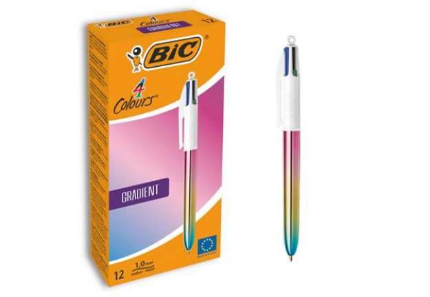 Immagine di Penna a sfera a scatto BIC 4 Colours 1 mm - gradient conf. 12 pz - 511034