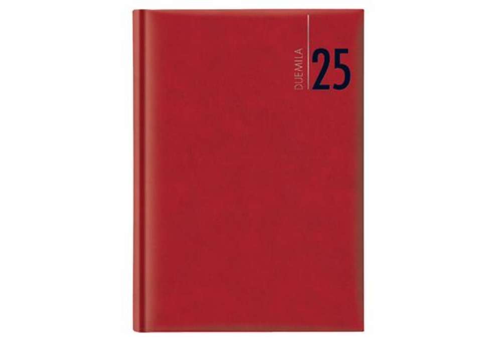 Immagine di Agenda settimanale 2027 - copertina in carta imbottita - 17 x 24 cm - rosso