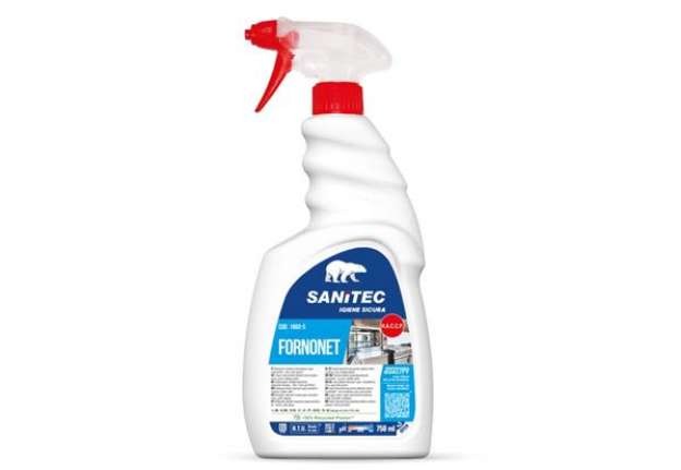 Immagine di Detergente alcalino schiumogeno super concentrato per forni, grill, piastre Fornonet Sanitec 750 ml