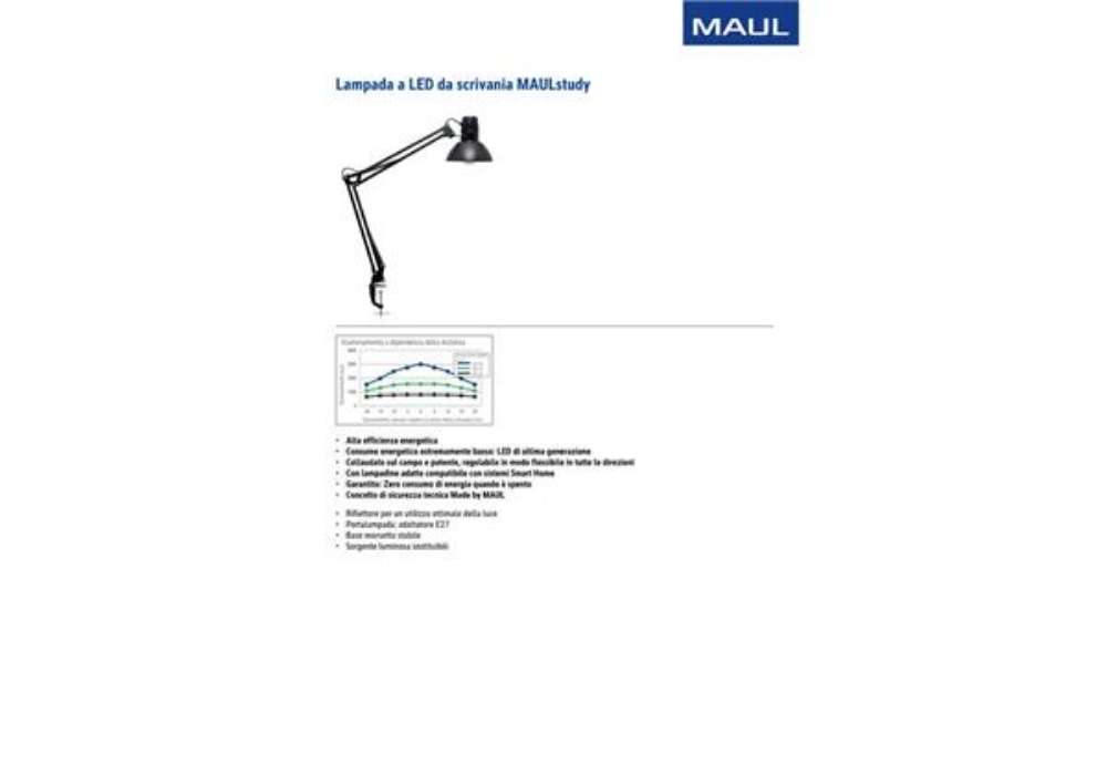 Immagine di Lampada a LED da scrivania Study Maul nero Z800113