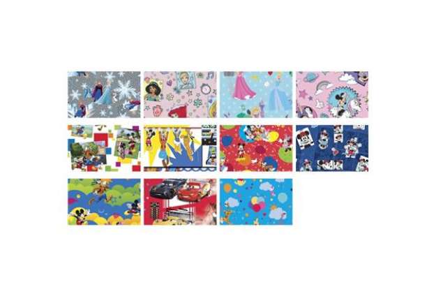 Immagine di Carta regalo Disney fantasie assortite Rex-Sadoch 70x100 cm conf. 100 fogli - W4400GEN