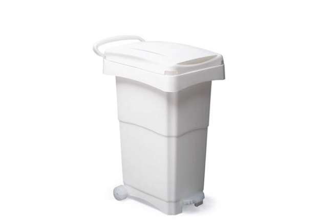 Immagine di Contenitore portarifiuti Nello 80 lt PP Mobil Plastic bianco latte 151-BIL