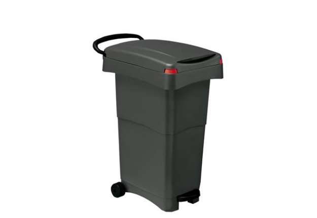 Immagine di Contenitore portarifiuti Nello 80 lt PP Mobil Plastic grigio antracite 151-GRN